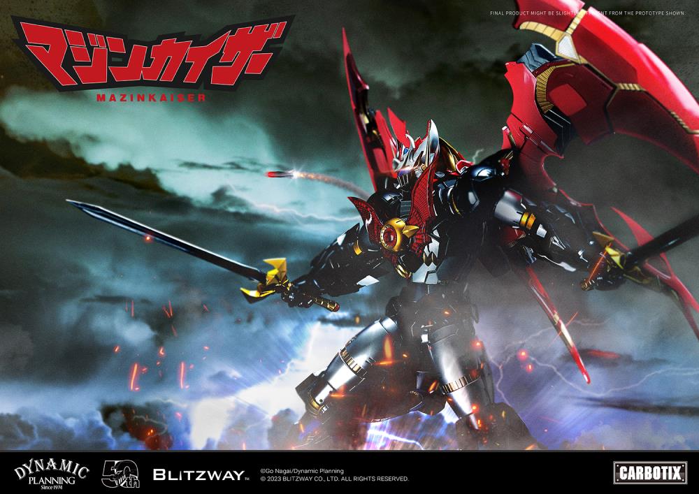 Blitzway Mazinger Z Mazinkaiser CARBOTIX holding 2 swords