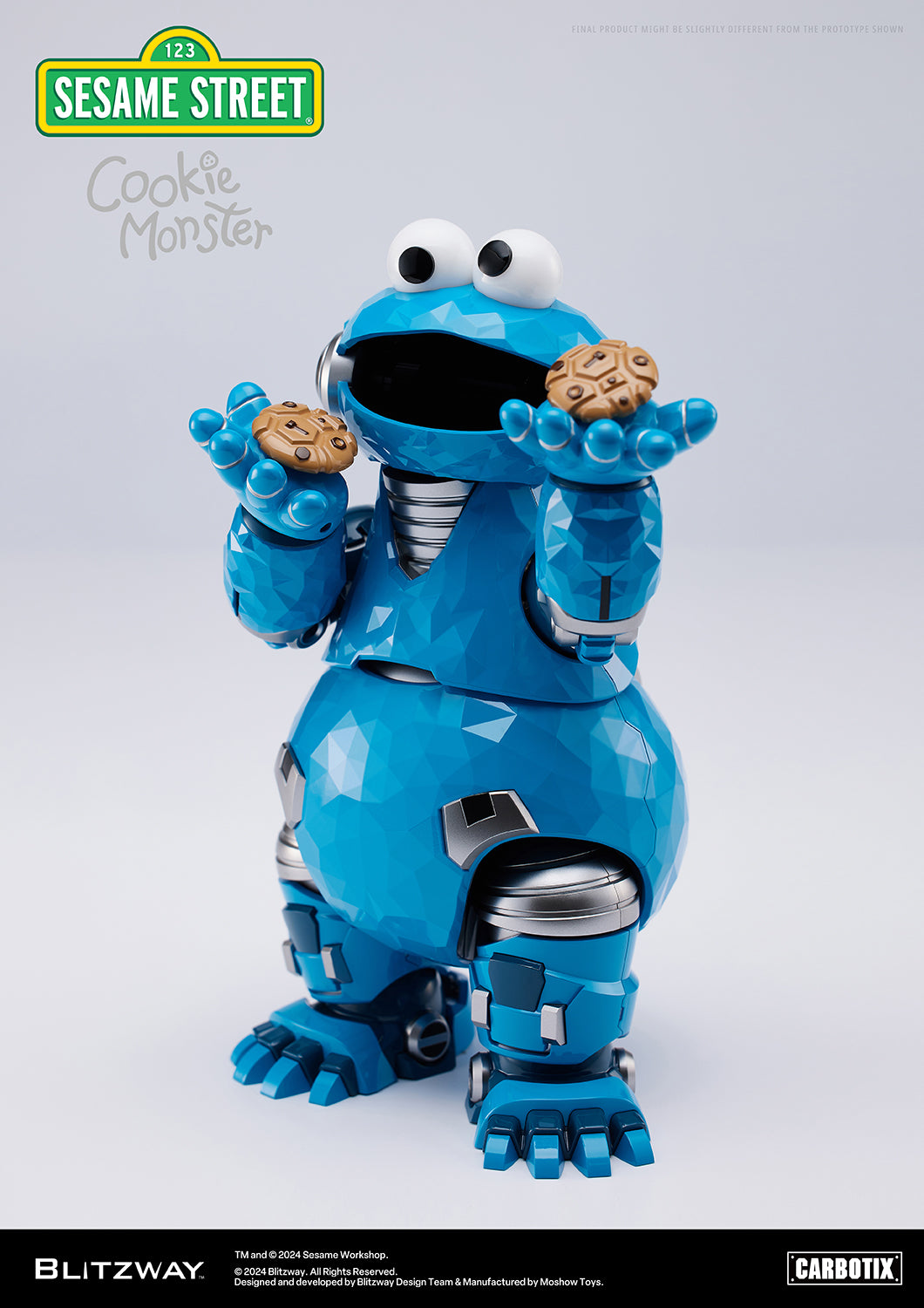 Pre Order Sesame Street Cookie Monster - Blitzway Carbotix Action Figure
