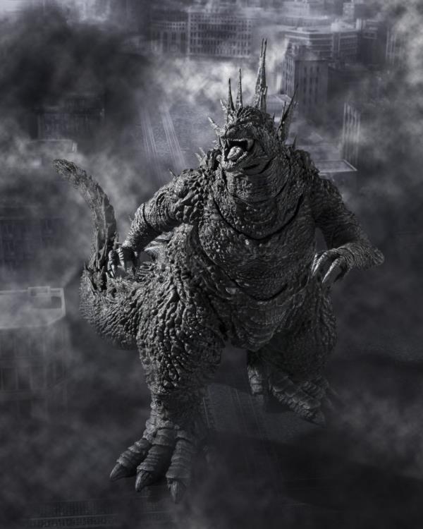 Pre Order Godzilla Minus One S.H.MonsterArts Godzilla (Minus Color Version) city view