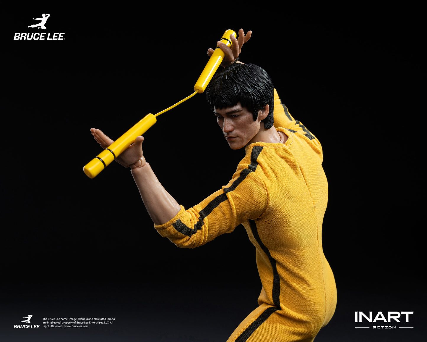 InArt 1/12 Bruce Lee - Yellow Jumpsuit "Bruce Lee" Queen Studio | InArt 1/12 Scale