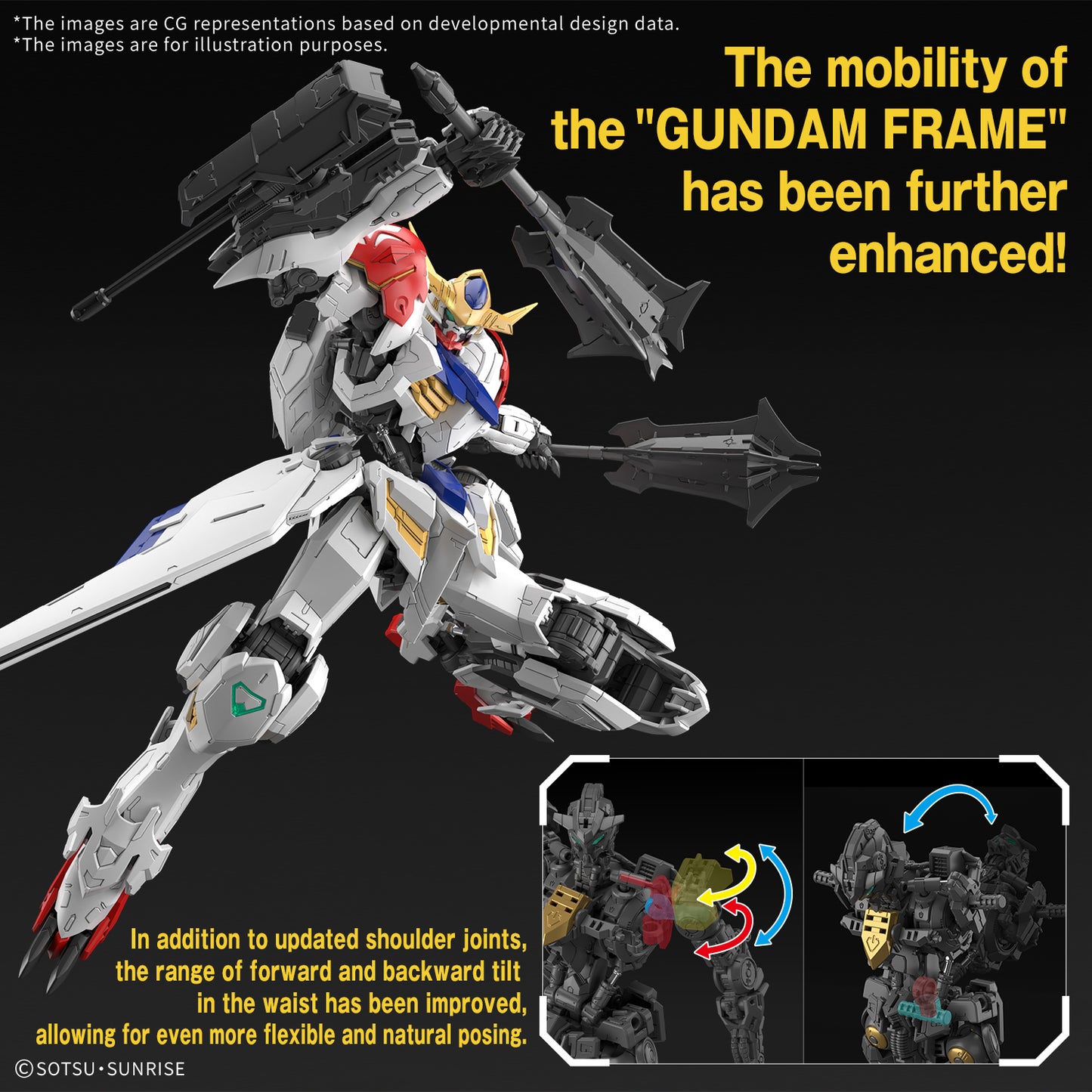 MG Gundam Barbatos Lupus "Mobile Suit Gundam: Iron-Blooded Orphans" 1/100 Scale Master Grade Model Kit | Bandai Hobby