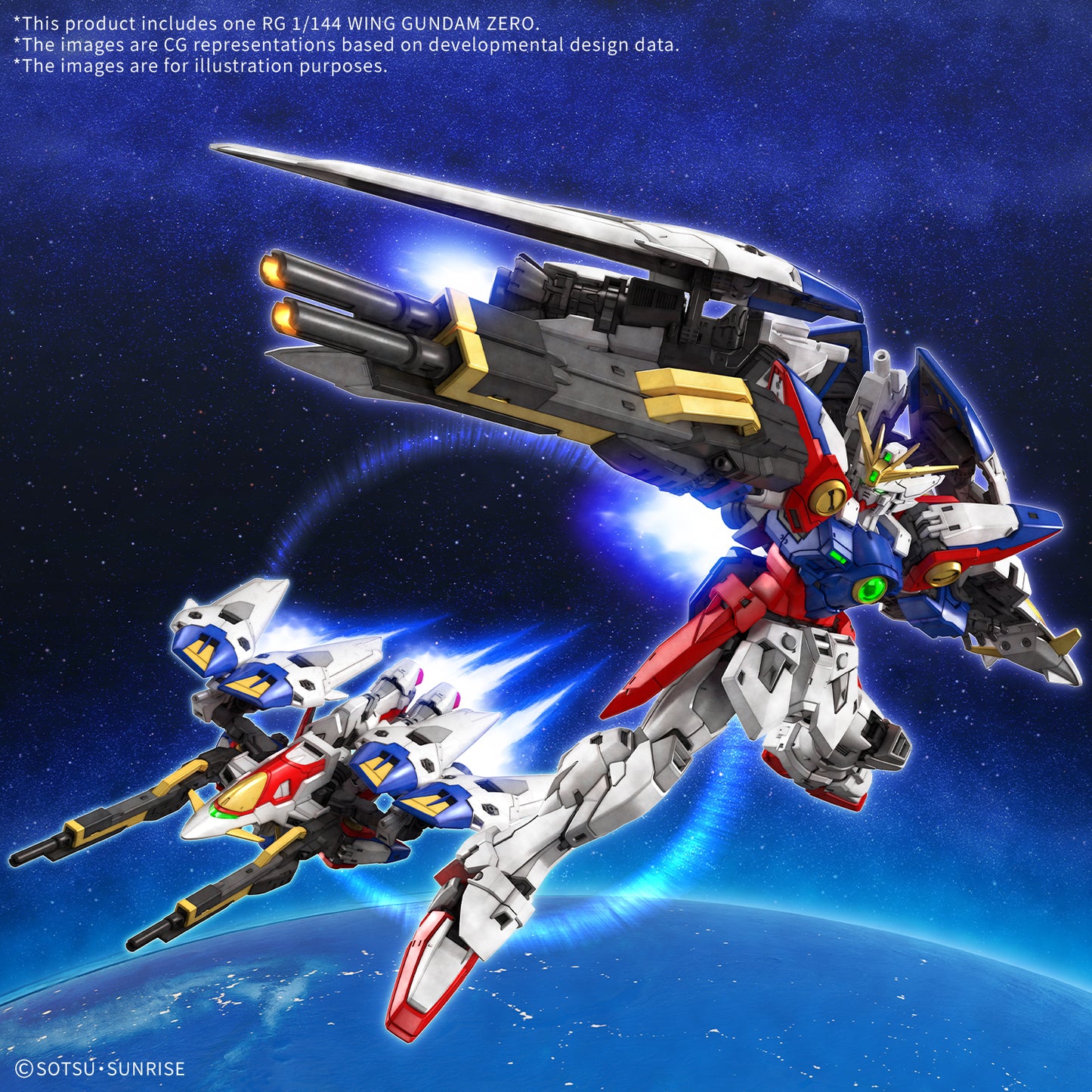 RG Wing Gundam Zero "Mobile Suit Gundam Wing" | Bandai Hobby 1/144 Scale Real Grade Model Kit