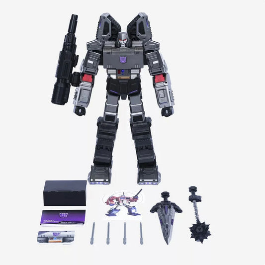 Flagship Megatron Auto-Converting Robot  showing all accessories