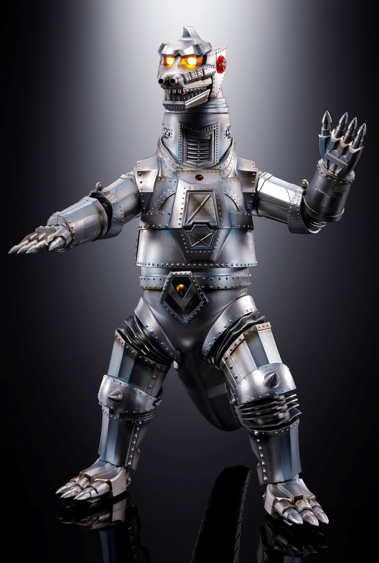 MECHAGODZILLA 1974 "Godzilla vs Mechagodzilla", TAMASHII NATIONS DX SOUL OF CHOGOKIN hand waving