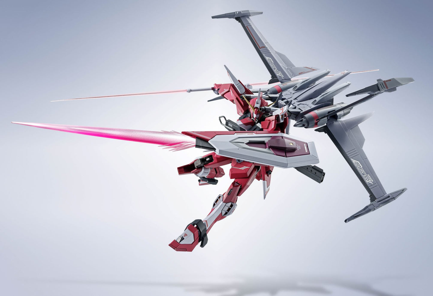 INFINITE JUSTICE GUNDAM TYPEⅡ "GUNDAM SEED FREEDOM", TAMASHII NATIONS METAL ROBOT SPIRITS showing beam sword on shield