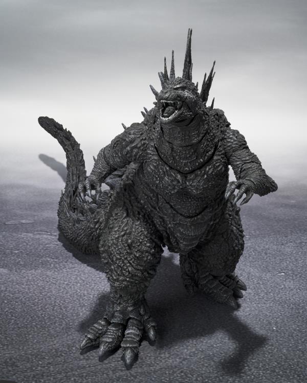 Pre Order Godzilla Minus One S.H.MonsterArts Godzilla (Minus Color Version) open mouth
