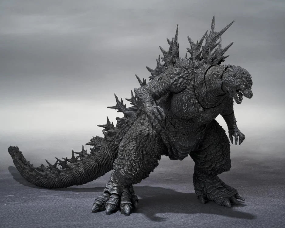 Pre Order Godzilla Minus One S.H.MonsterArts Godzilla (Minus Color Version) side view