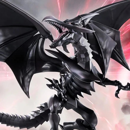 Yu-Gi-Oh! Duel Monsters S.H.MonsterArts Red-Eyes Black Dragon close up