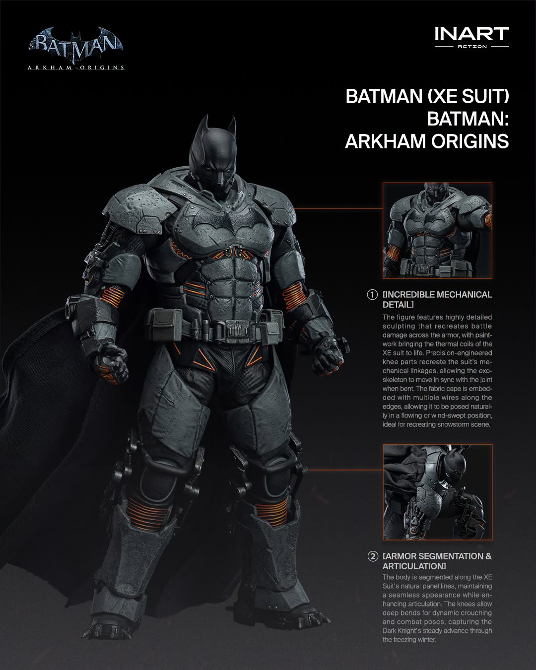 InArt 1/12 Batman (XE Suit) "Batman: Arkham Origins" | InArt