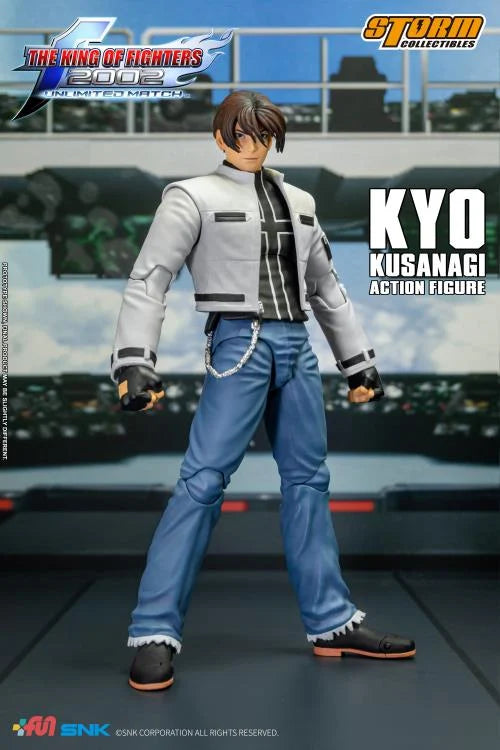 The King of Fighters 2002 Unlimited Match Kyo Kusanagi 1/12 Scale Storm Collectibles Action Figure standing pose