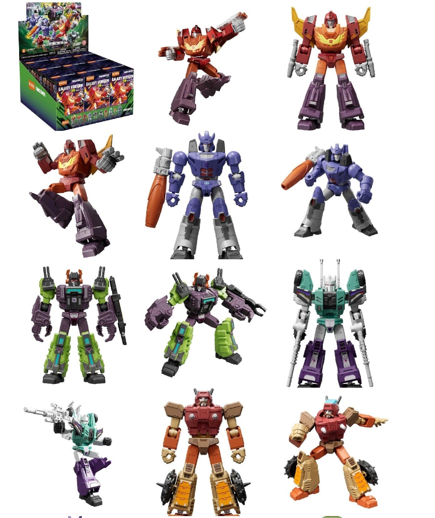 Transformers Blokees Galaxy Version 10 "One Shall Stand" Set of 9 Model Kits | Blokees