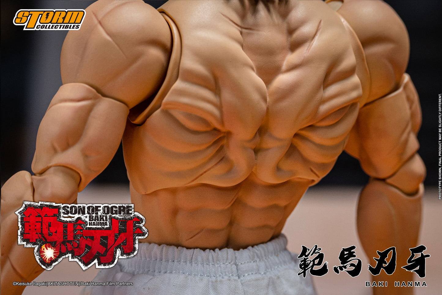 BAKI HANMA "SON OF THE ORGE" Action Figuree Storm Collectibles showing back orge
