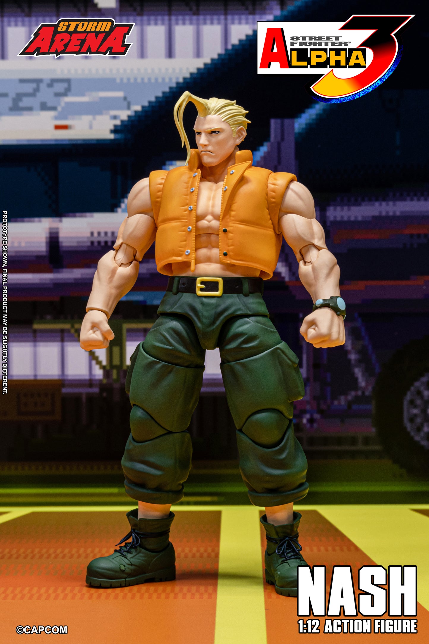 Pre Order Street Fighter Alpha 3 Storm Arena Nash Charlie 1/12 Scale Action Figure Storm Collectibles