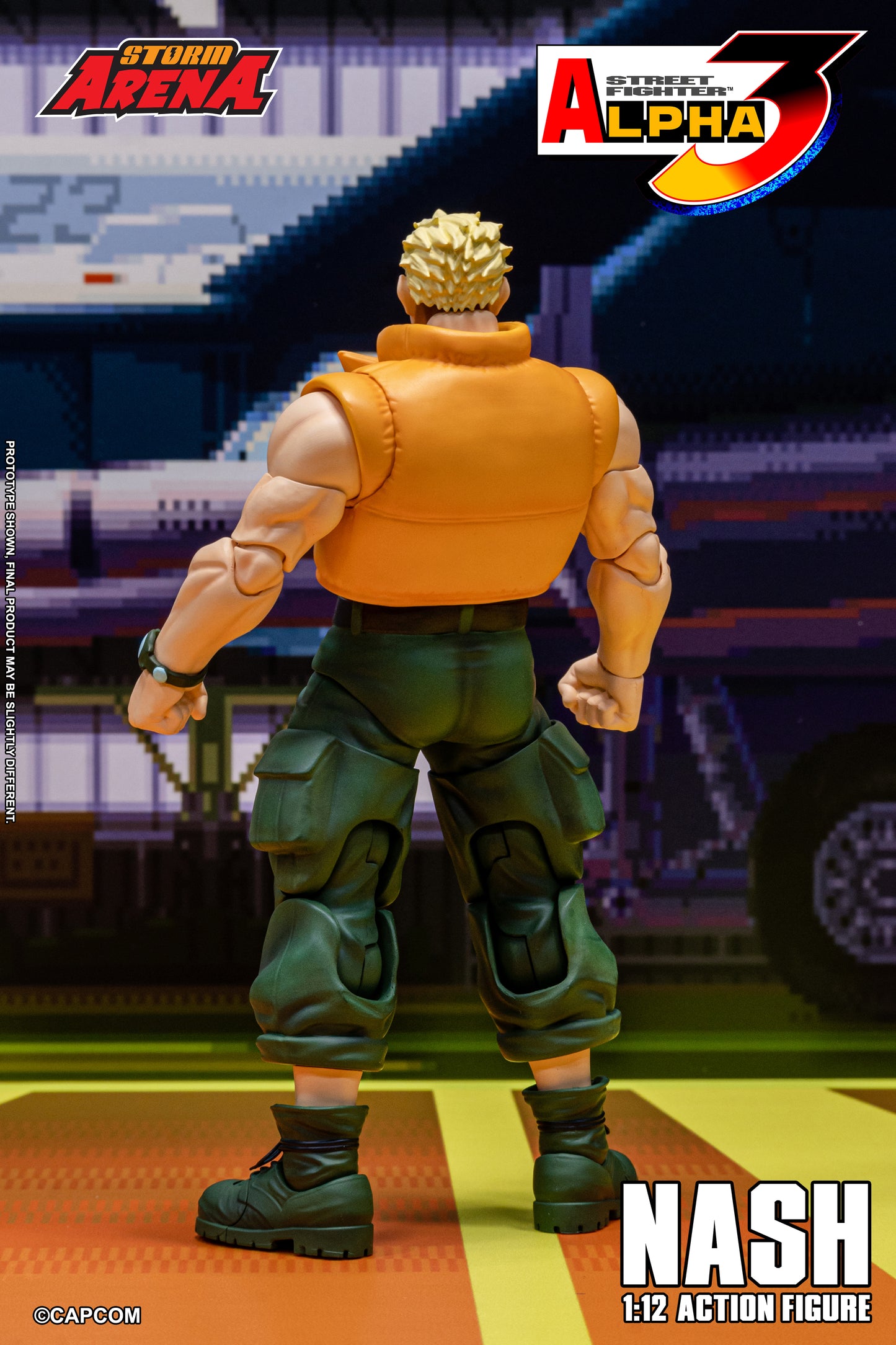 Pre Order Street Fighter Alpha 3 Storm Arena Nash Charlie 1/12 Scale Action Figure Storm Collectibles
