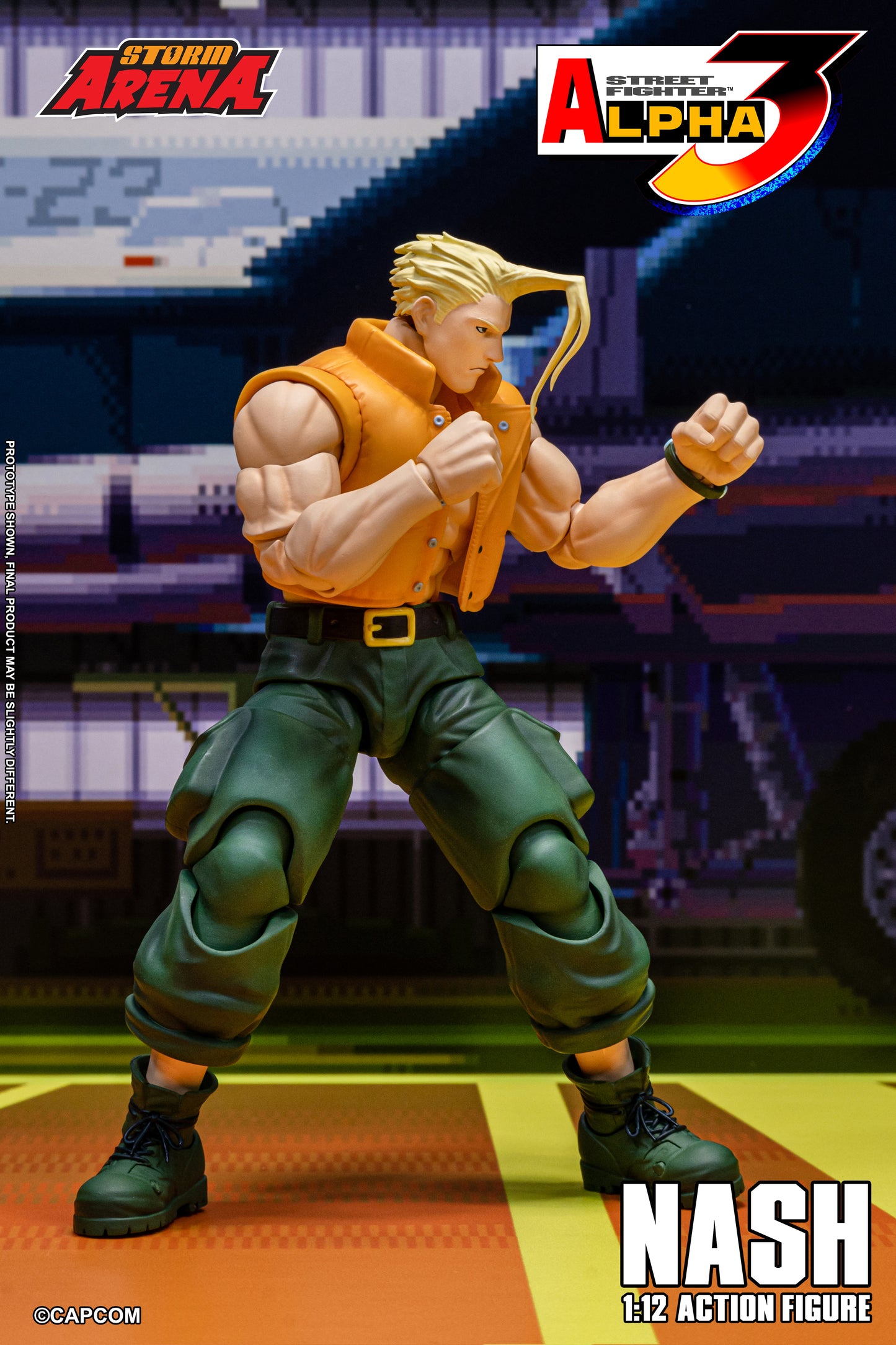 Pre Order Street Fighter Alpha 3 Storm Arena Nash Charlie 1/12 Scale Action Figure Storm Collectibles
