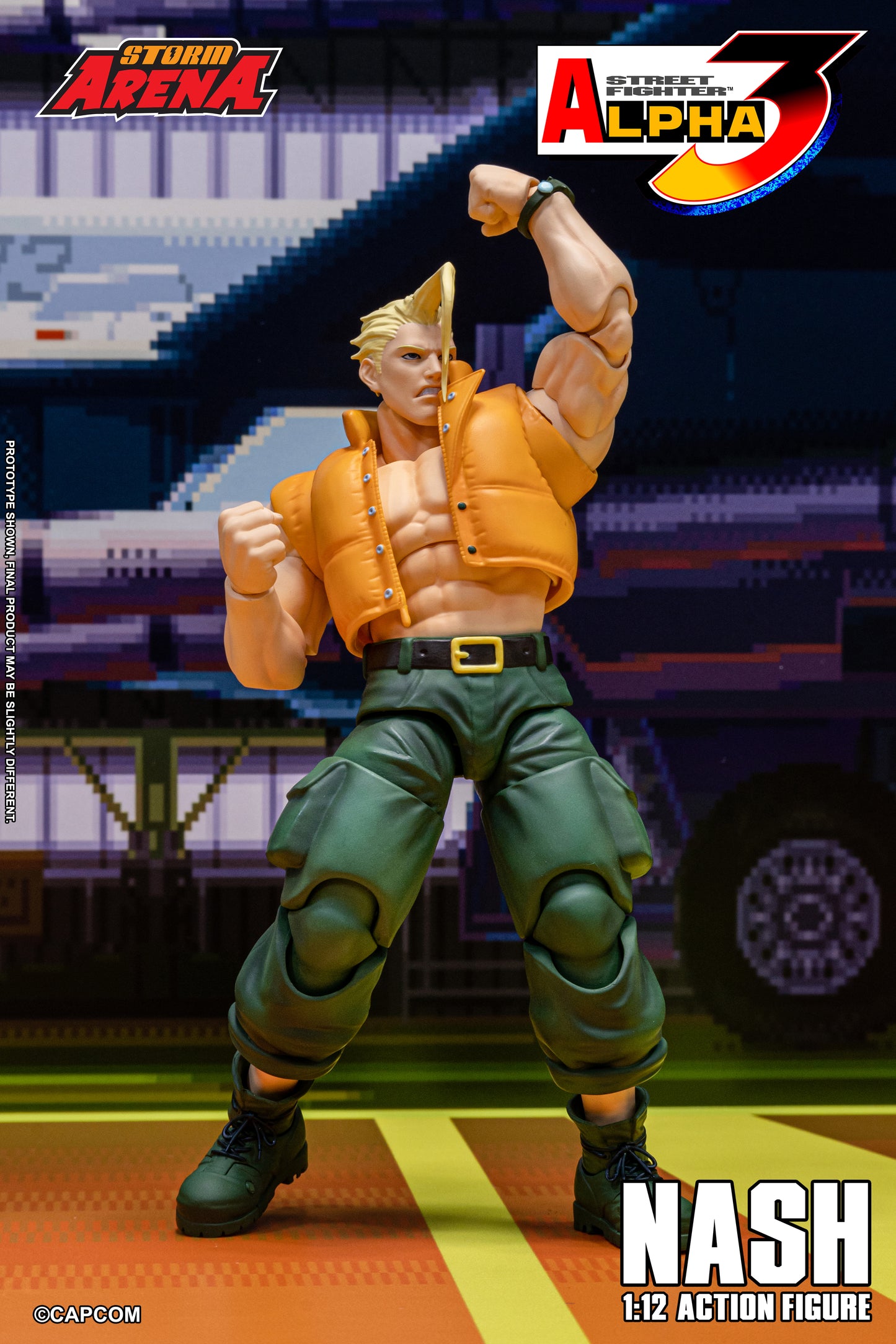 Pre Order Street Fighter Alpha 3 Storm Arena Nash Charlie 1/12 Scale Action Figure Storm Collectibles