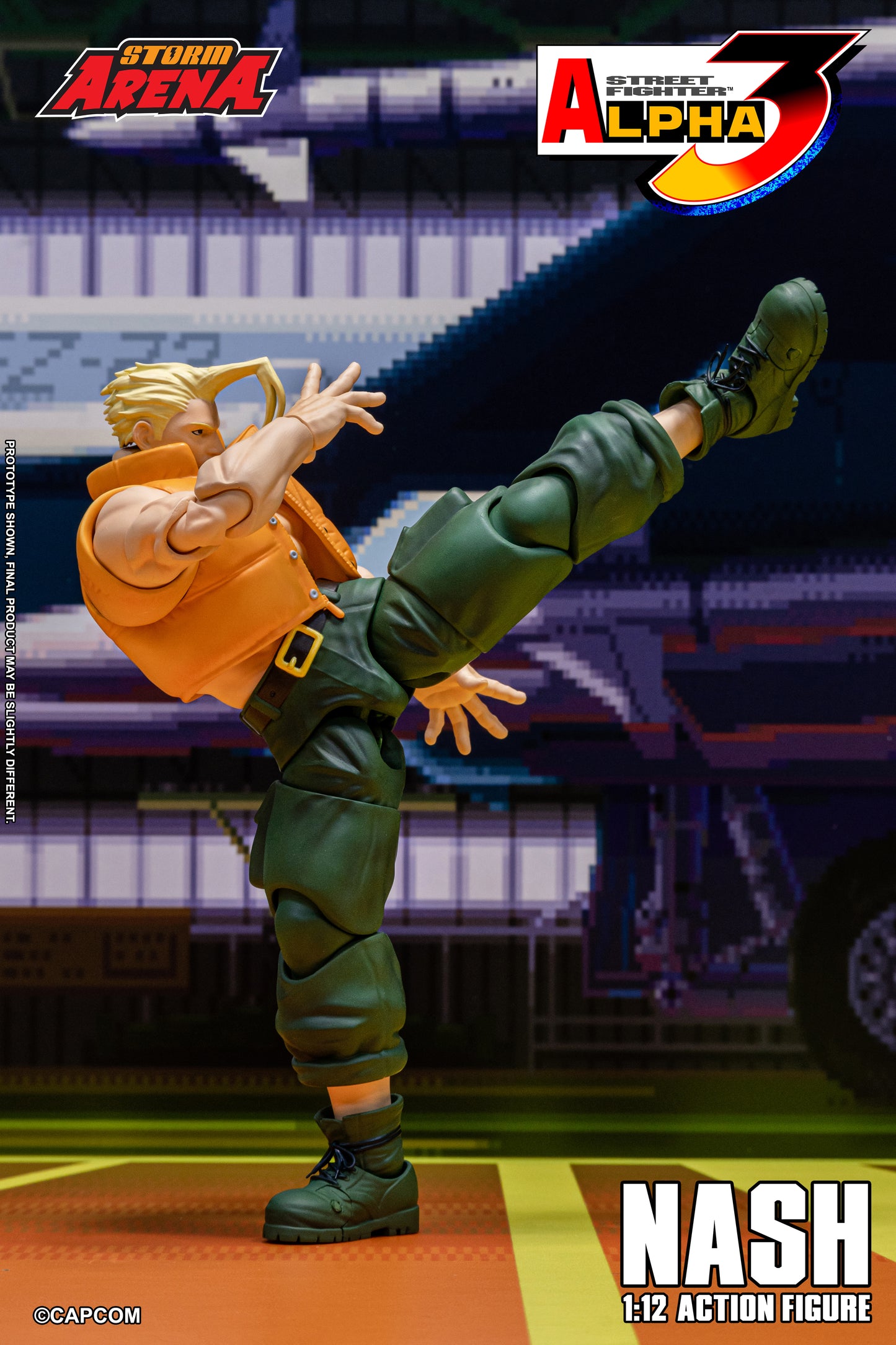Pre Order Street Fighter Alpha 3 Storm Arena Nash Charlie 1/12 Scale Action Figure Storm Collectibles