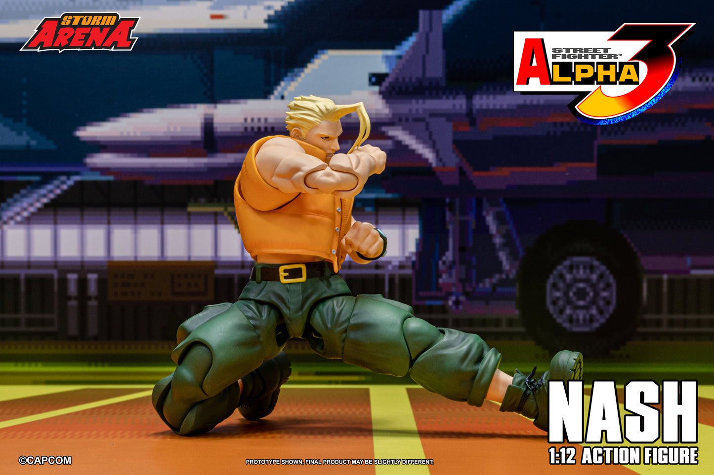 Pre Order Street Fighter Alpha 3 Storm Arena Nash Charlie 1/12 Scale Action Figure Storm Collectibles