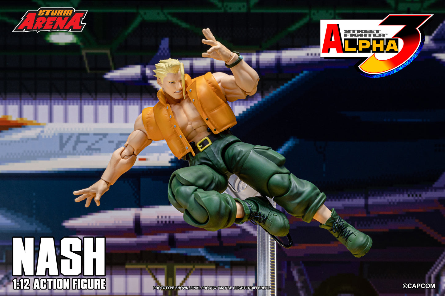 Pre Order Street Fighter Alpha 3 Storm Arena Nash Charlie 1/12 Scale Action Figure Storm Collectibles
