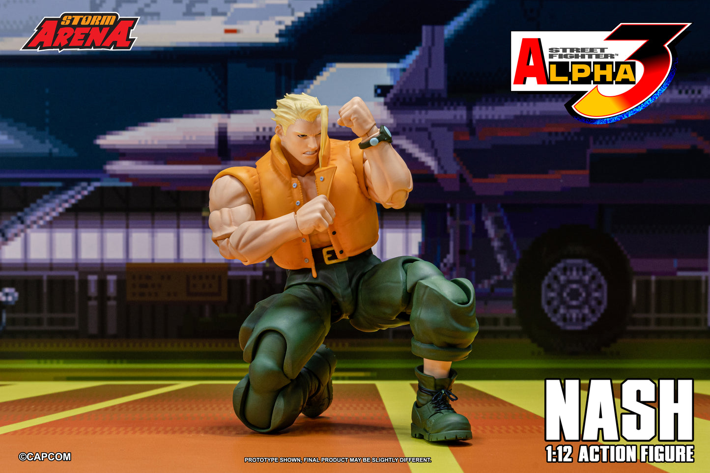 Pre Order Street Fighter Alpha 3 Storm Arena Nash Charlie 1/12 Scale Action Figure Storm Collectibles