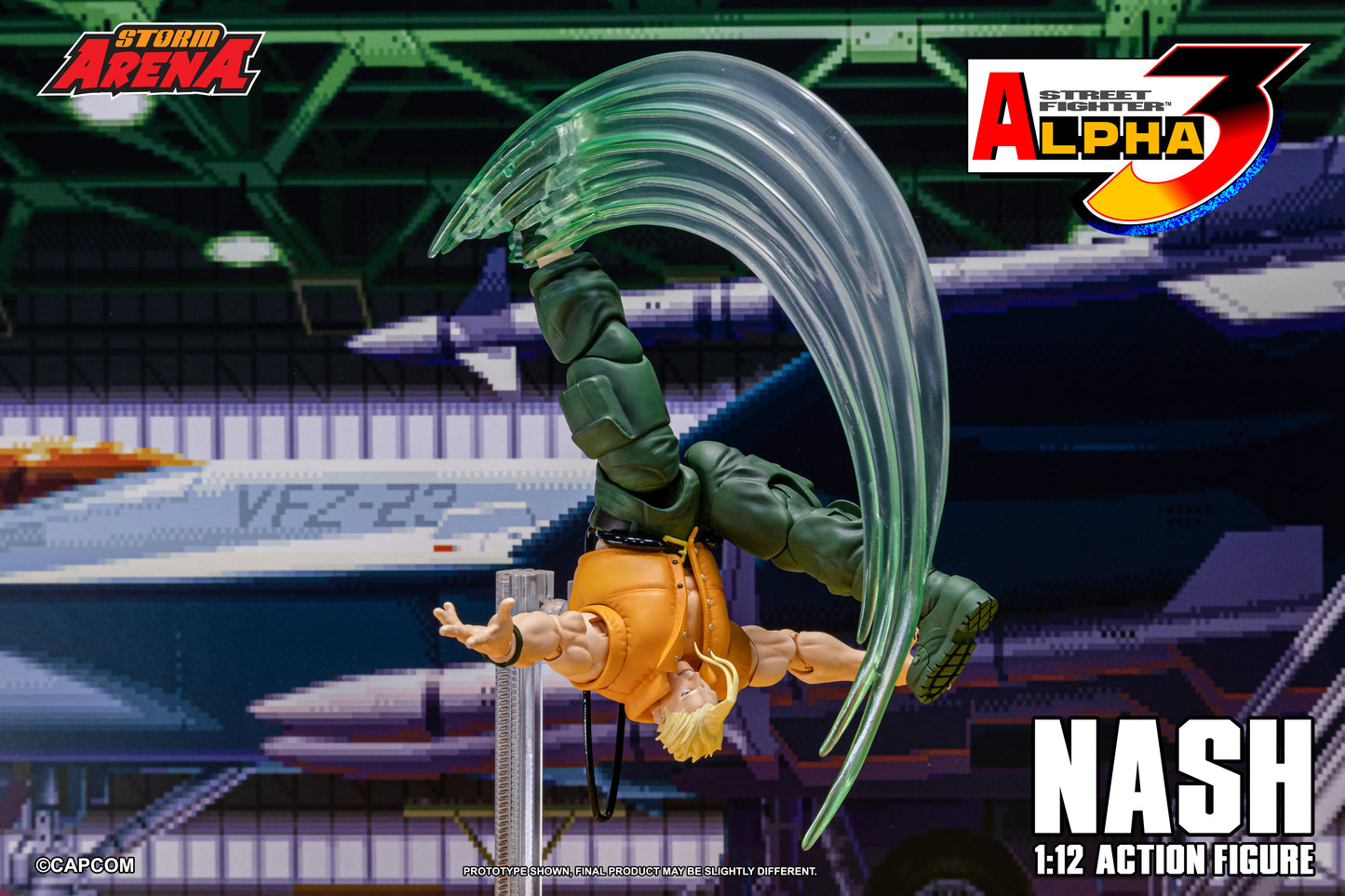 Pre Order Street Fighter Alpha 3 Storm Arena Nash Charlie 1/12 Scale Action Figure Storm Collectibles