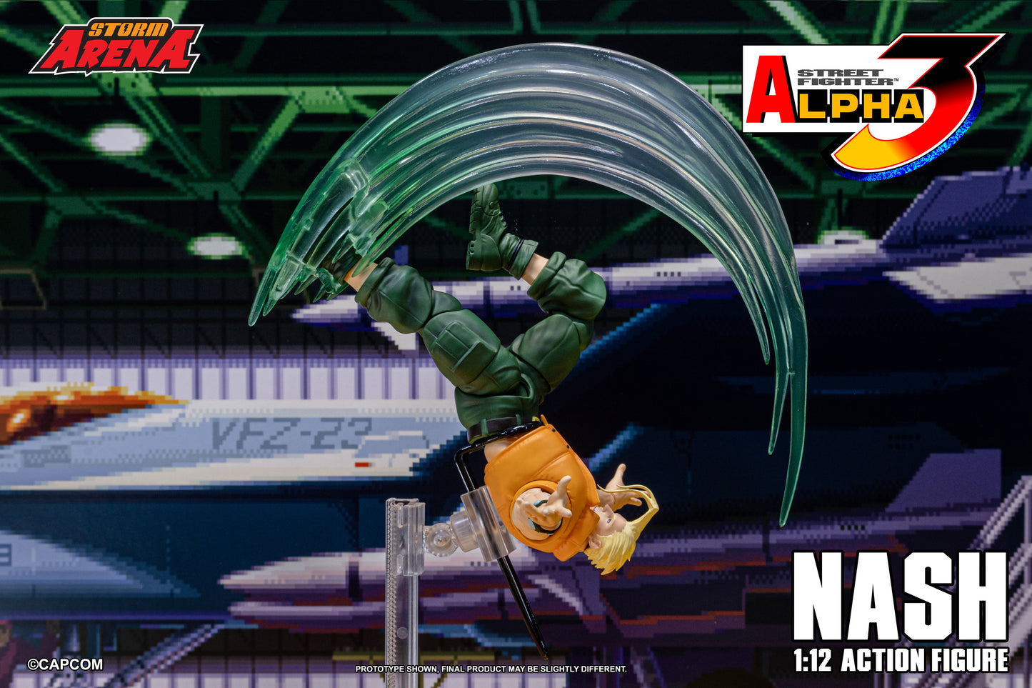 Pre Order Street Fighter Alpha 3 Storm Arena Nash Charlie 1/12 Scale Action Figure Storm Collectibles