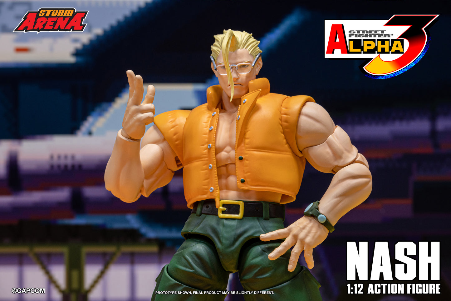 Pre Order Street Fighter Alpha 3 Storm Arena Nash Charlie 1/12 Scale Action Figure Storm Collectibles