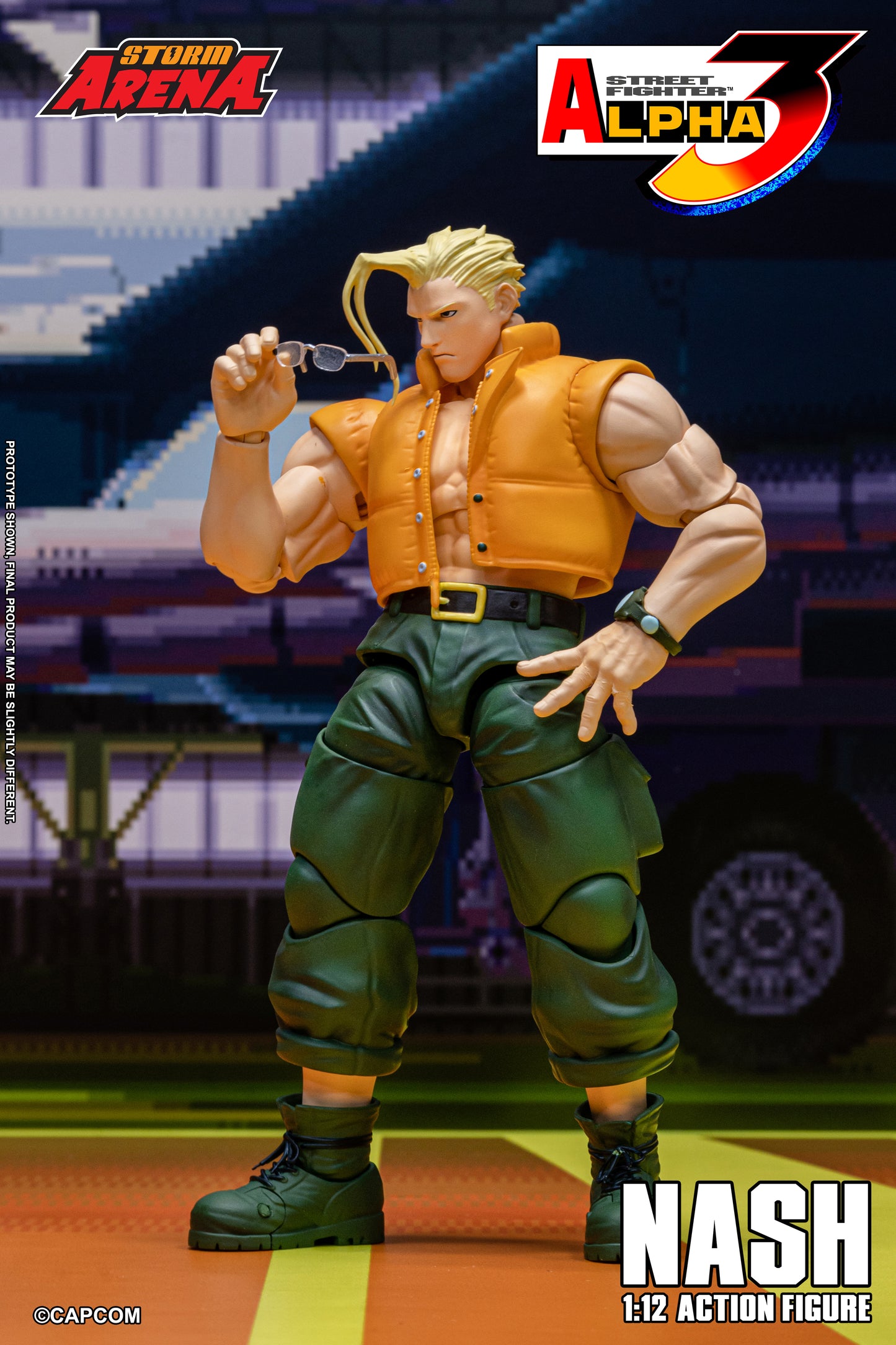 Pre Order Street Fighter Alpha 3 Storm Arena Nash Charlie 1/12 Scale Action Figure Storm Collectibles