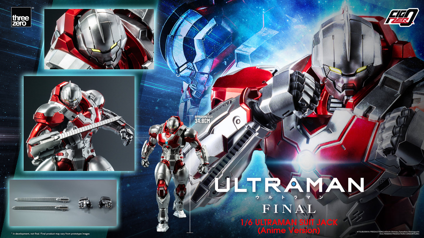 FigZero 1/6 Scale Ultraman Suit Jack Anime Version | Threezero