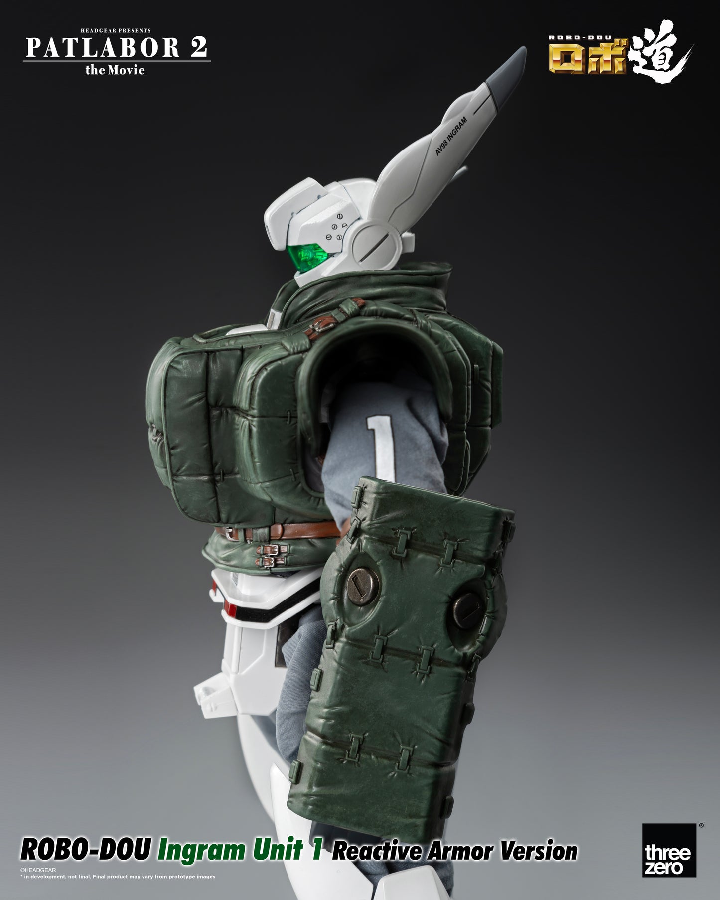 The Movie - ROBO-DOU Ingram Unit 1 Reactive Armor Version side left view