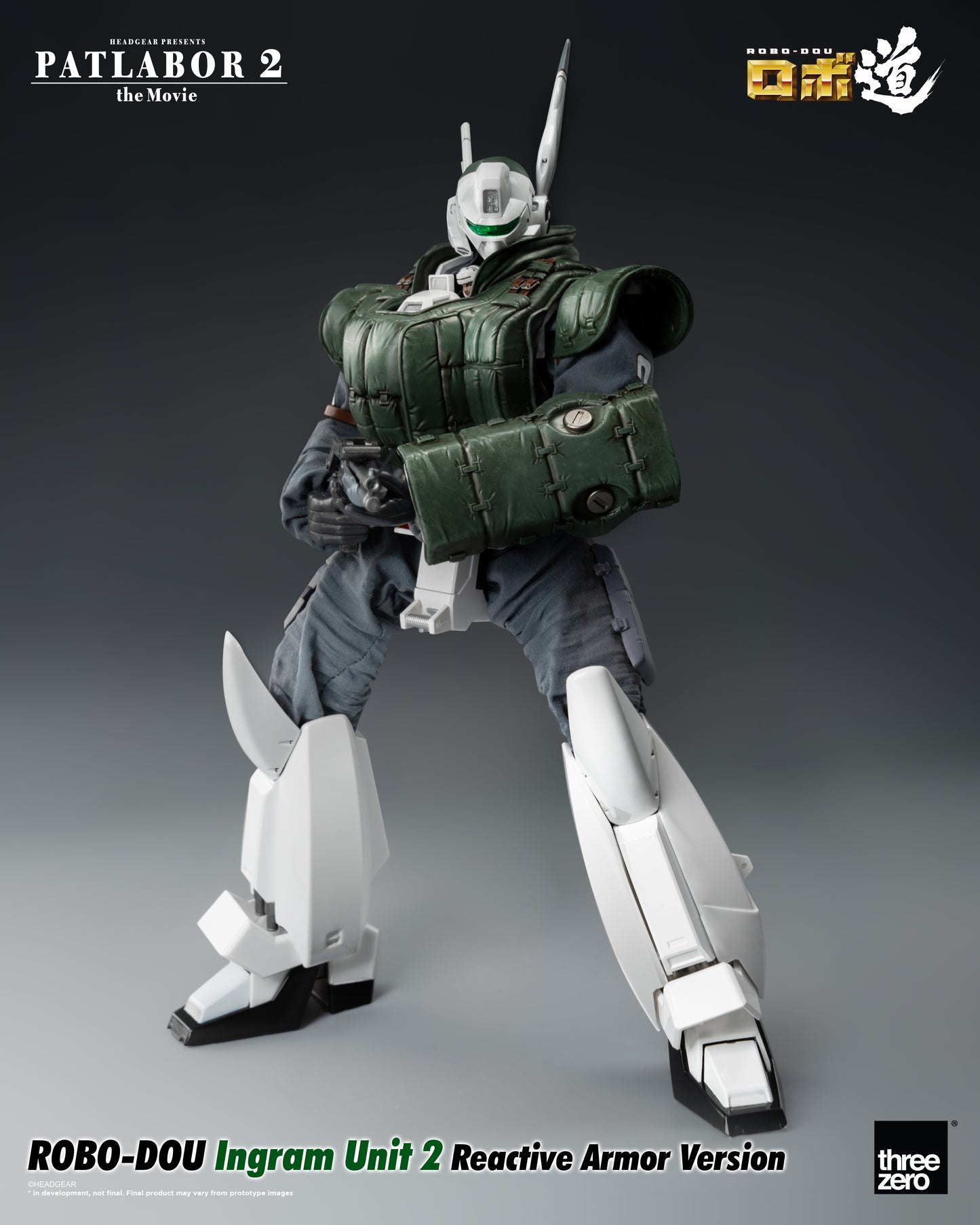 Patlabor 2: The Movie - ROBO-DOU Ingram Unit 2 Reactive Armor Version holding shot gun pointing front