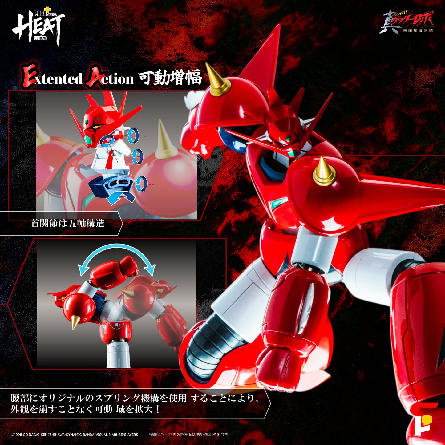 Getter Robo Armageddon Pose+ Metal Heat Series Getter Dragon