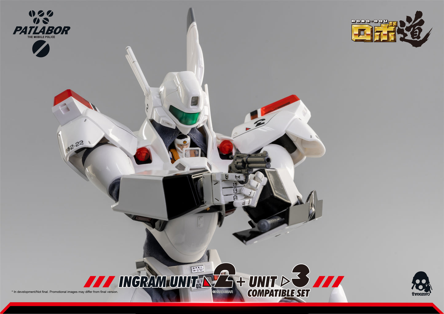 Mobile Police Patlabor - ROBO‐DOU Ingram Unit 2 + Unit 3 Compatible Set Re-release