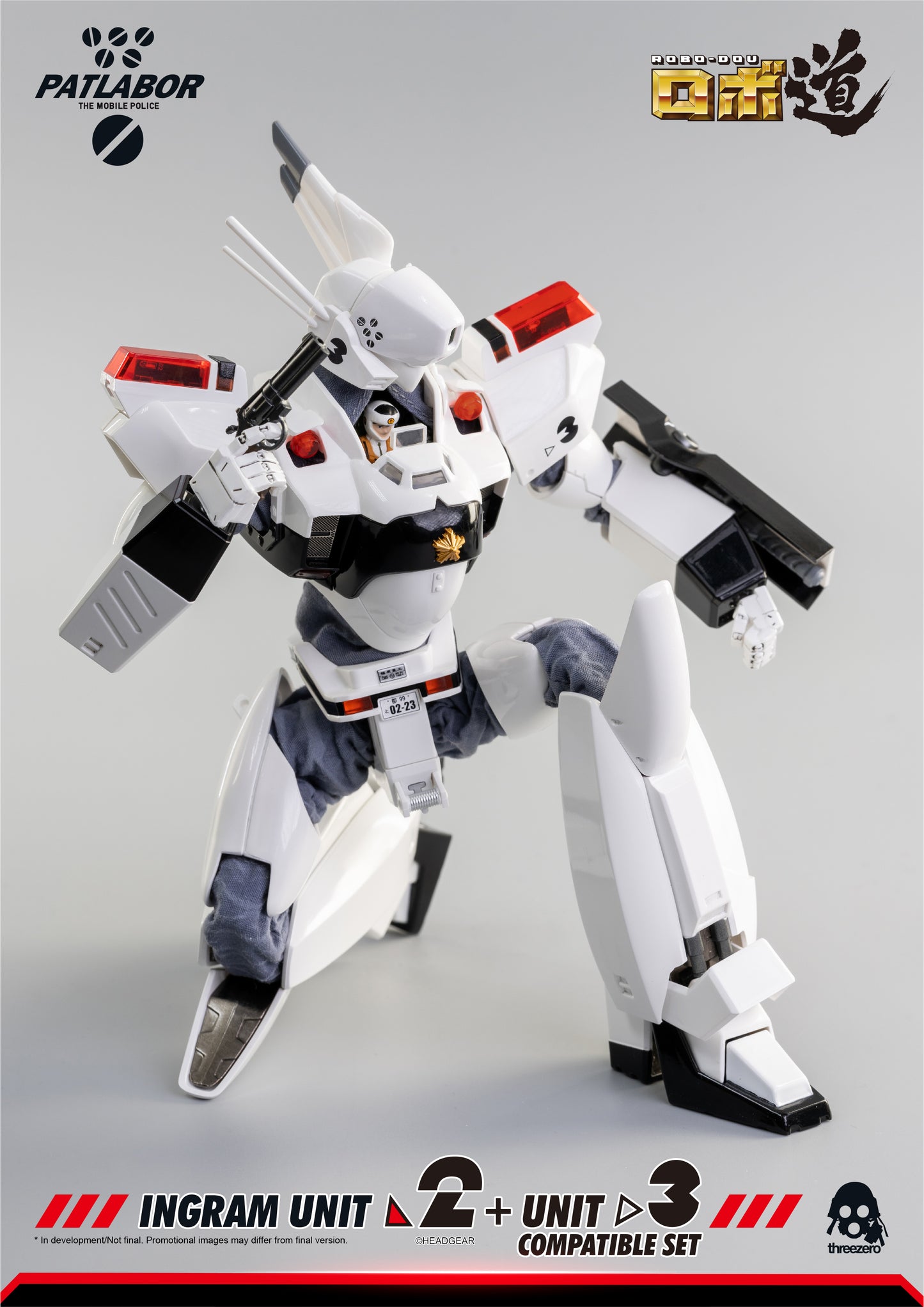 Mobile Police Patlabor - ROBO‐DOU Ingram Unit 2 + Unit 3 Compatible Set Re-release