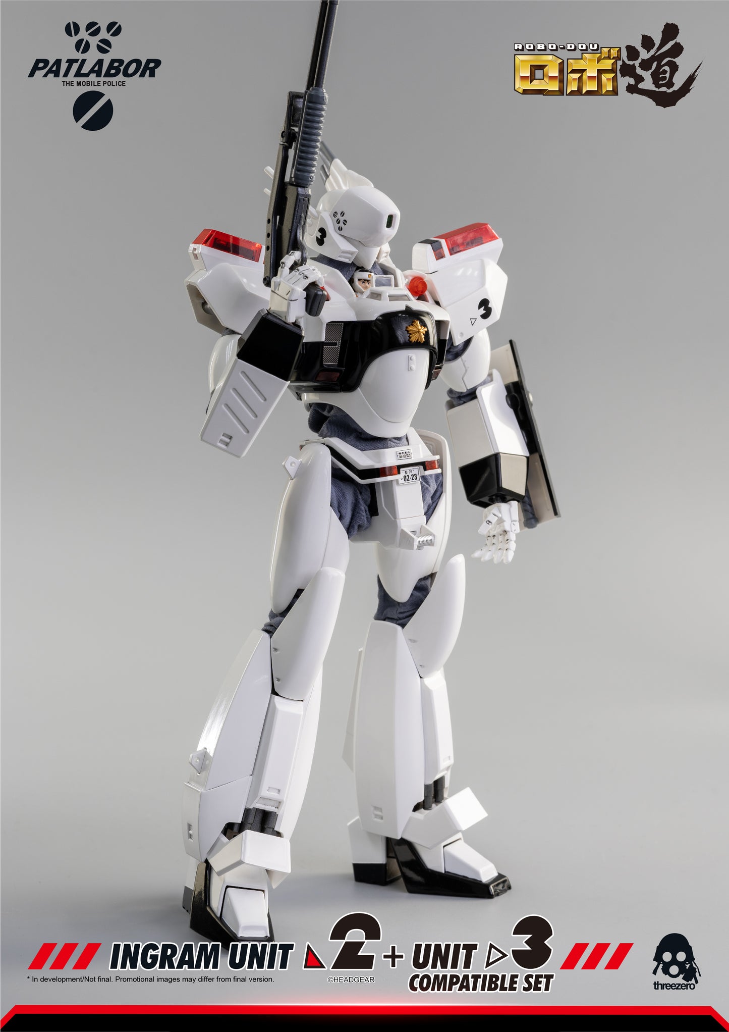 Mobile Police Patlabor - ROBO‐DOU Ingram Unit 2 + Unit 3 Compatible Set Re-release