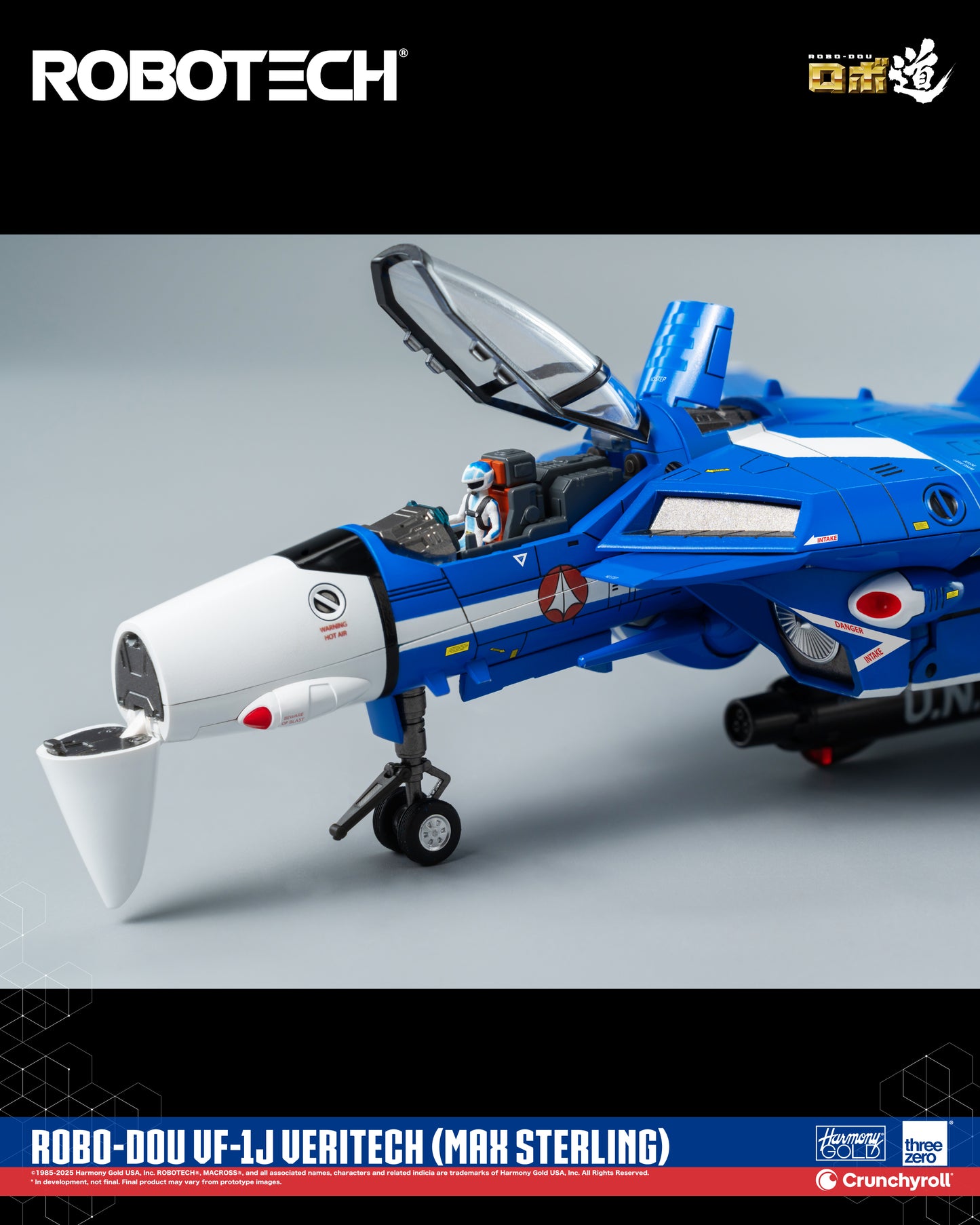 ROBO-DOU VF-1J Veritech (Max Sterling) "Robotech" | Threezero