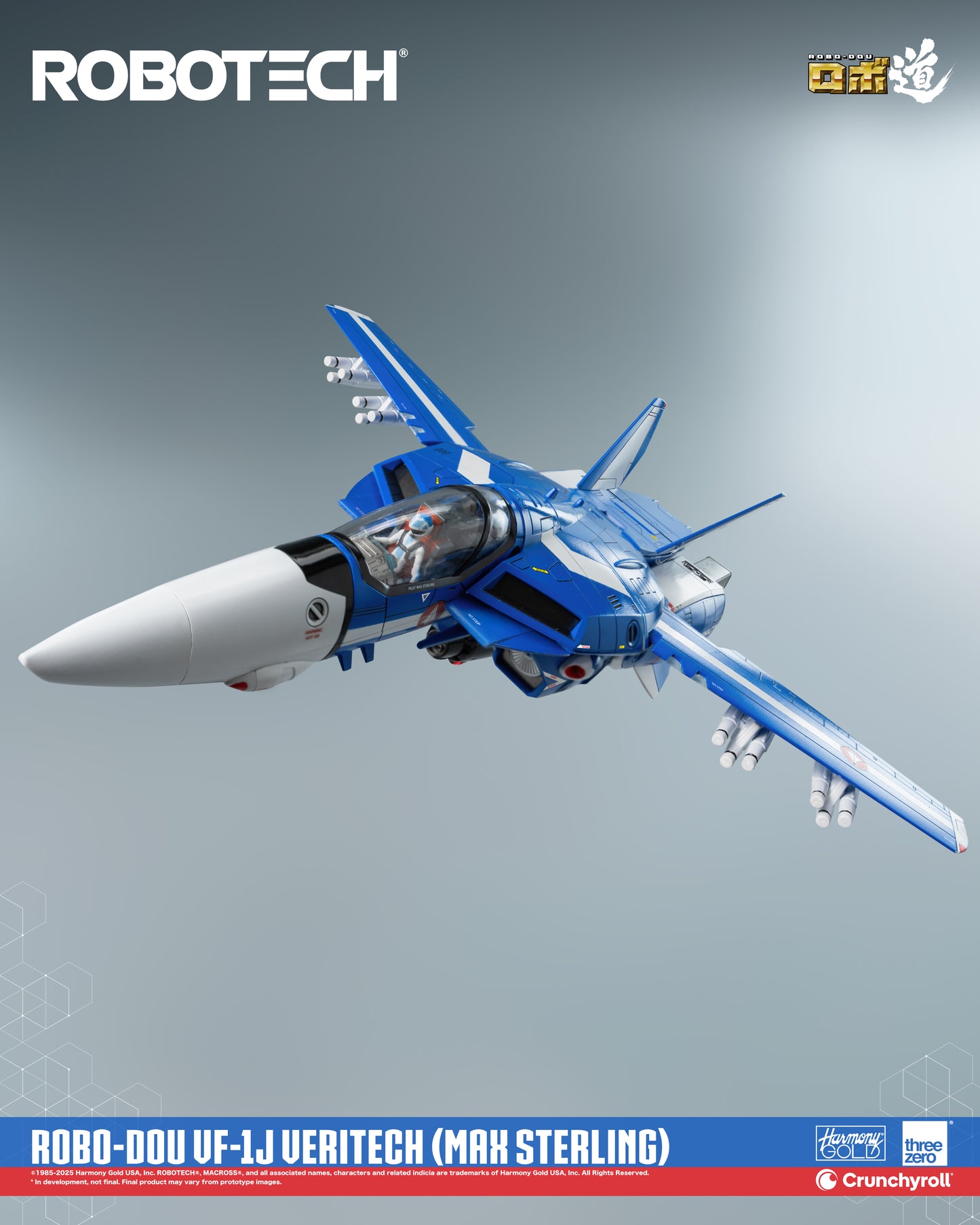 ROBO-DOU VF-1J Veritech (Max Sterling) "Robotech" | Threezero