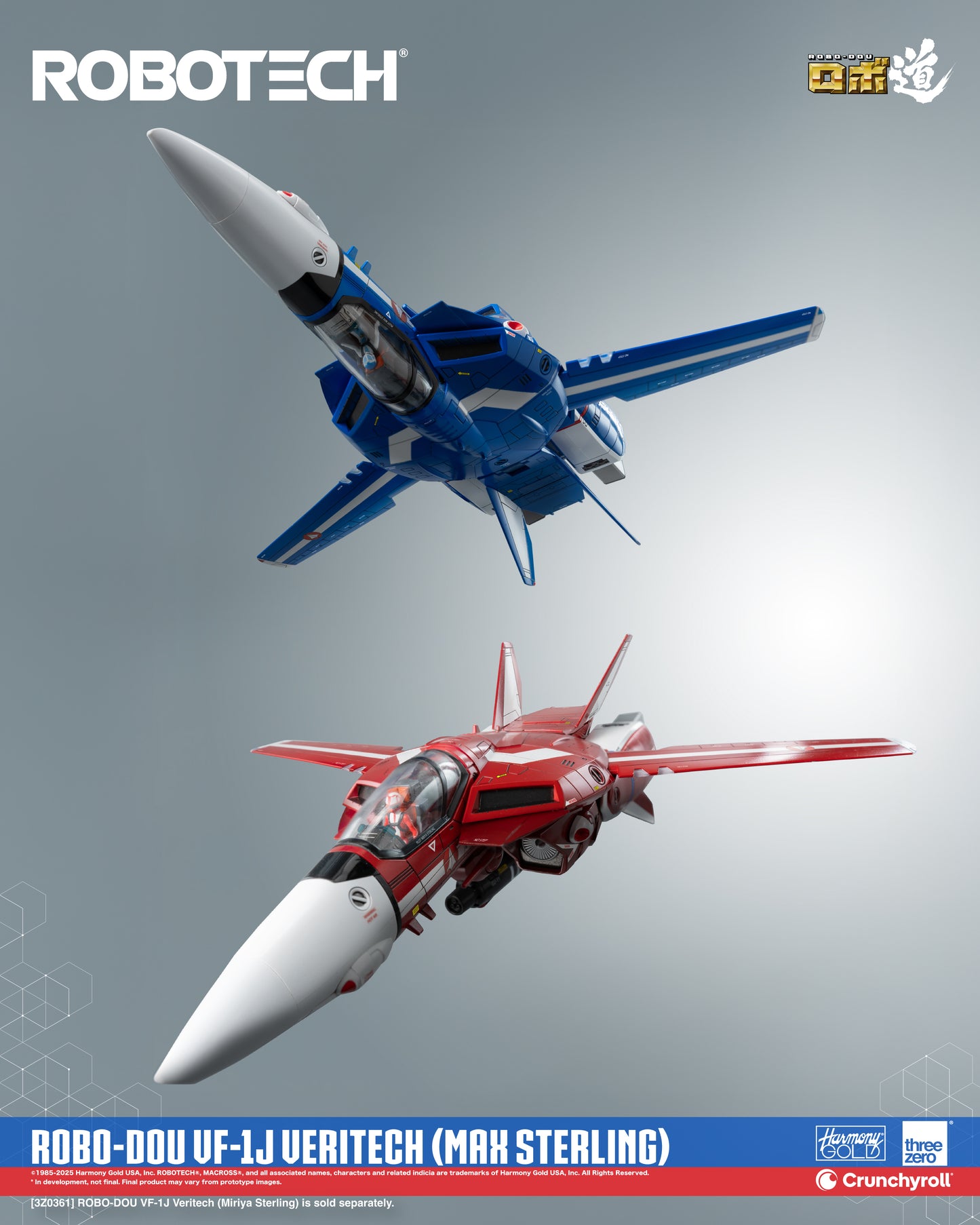 ROBO-DOU VF-1J Veritech (Max Sterling) "Robotech" | Threezero