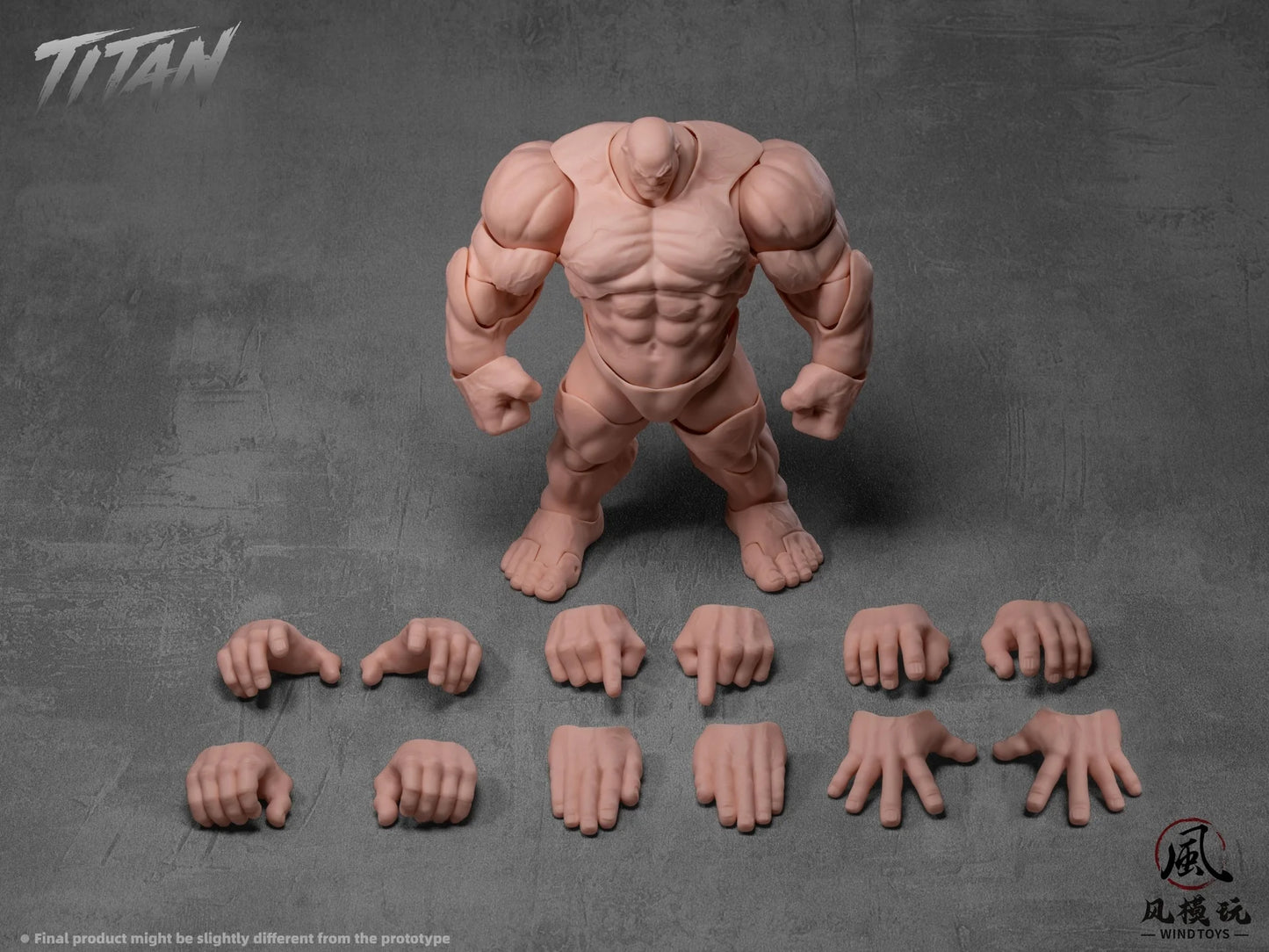Wind Toys 1/12 Super Action Muscle Body Titan White Skin Edition | Wind Toys