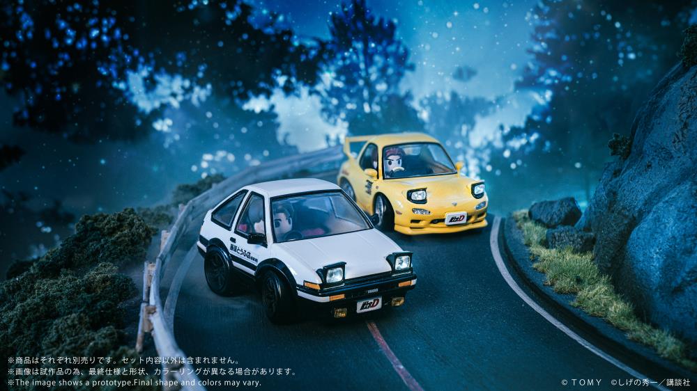 QV-05 Initial D Toyota AE86 Trueno and Fujiwara Takumi "Initial D" | Takara Tomy T-Spark