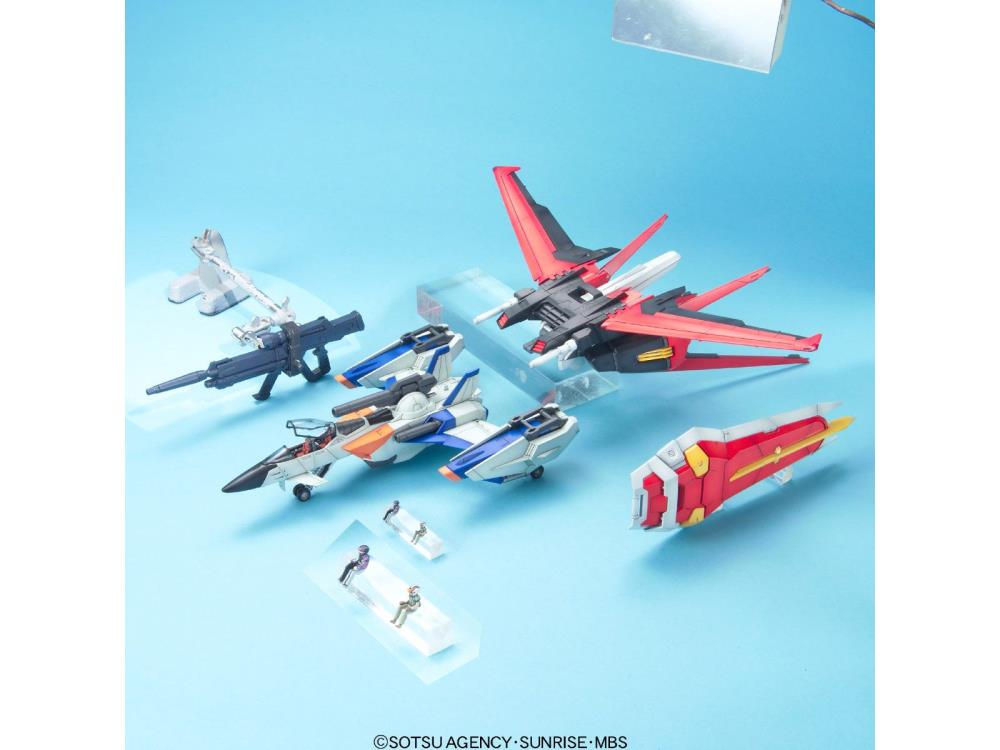 PG FX-550 Skygrasper + AQM/E-X01 Aile Striker "Gundam Seed" - Bandai Hobby 1/60 Scale Perfect Grade Model Kit