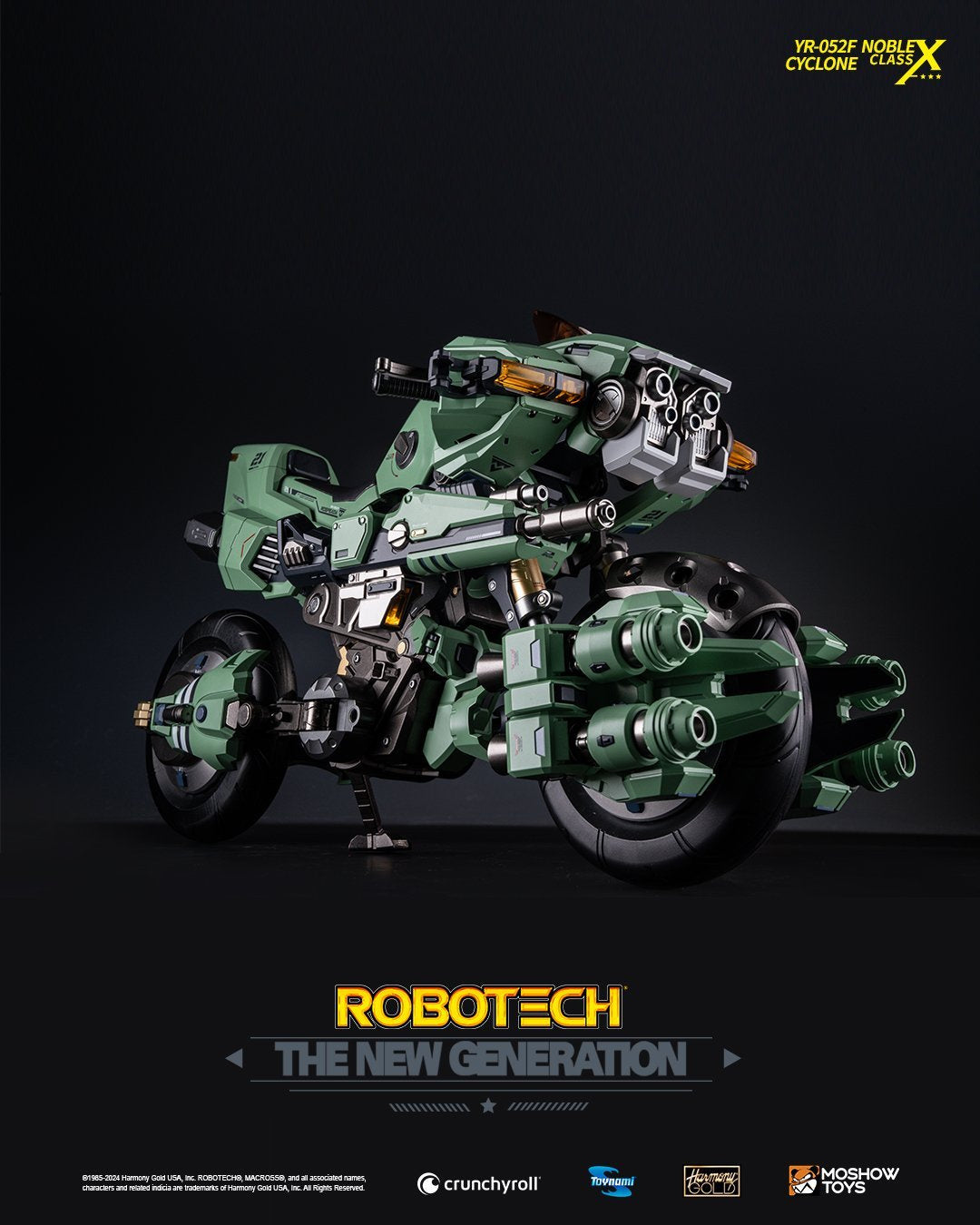 MOSHOW YR-052F NOBLE CLASS X Robotech The New Generation Cyclone Motorcycle cycle