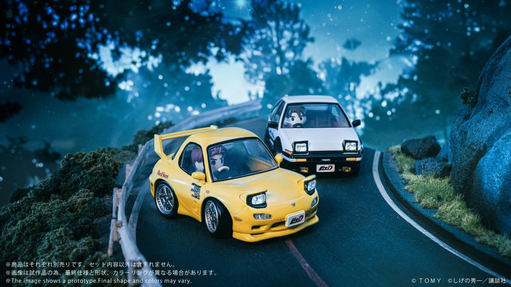 QV-06 Initial D Mazda RX-7 FD35 and Takahashi Keisuke "Initial D" | Takara Tomy T-Spark