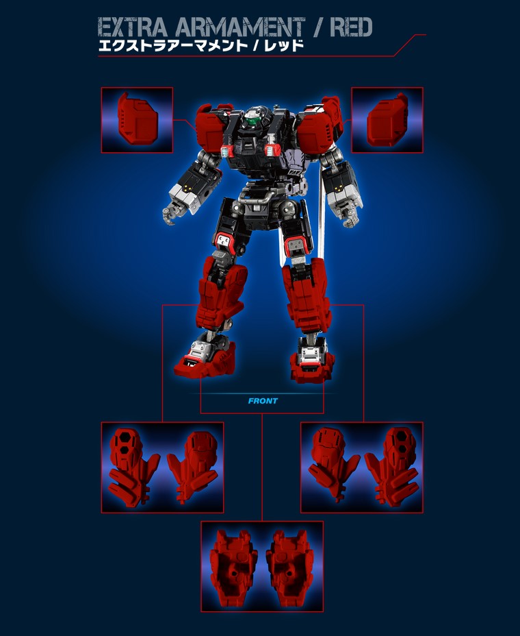 TM-25 Tactical Mover Extra Armament: Pack 1 Diaclone