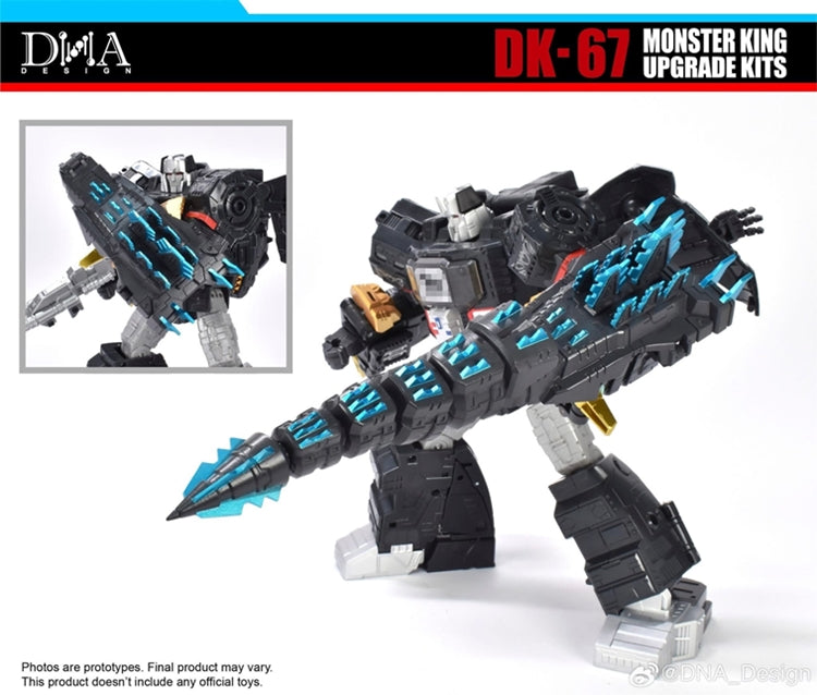 Pre Order DNA Design DK-67 Upgrade Kit for Godzilla Megatron crossover | Transformers Enhancement Parts