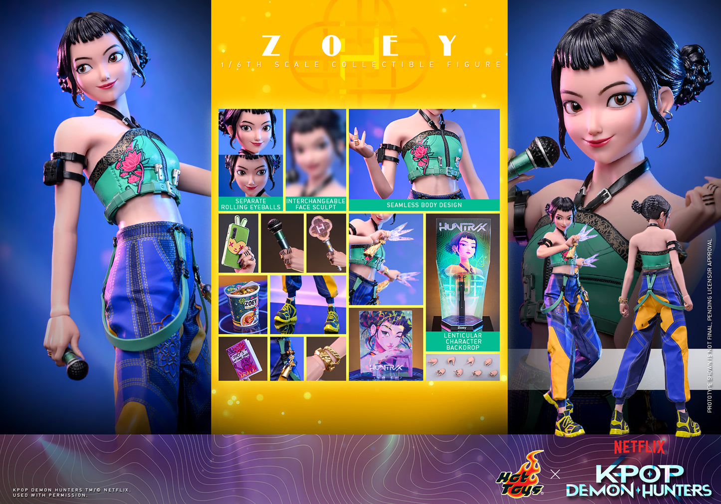 Hot Toys 1/6 K-Pop Demon Hunters Zoey "K-Pop Demon Hunters" | Hot Toys 1/6 Scale
