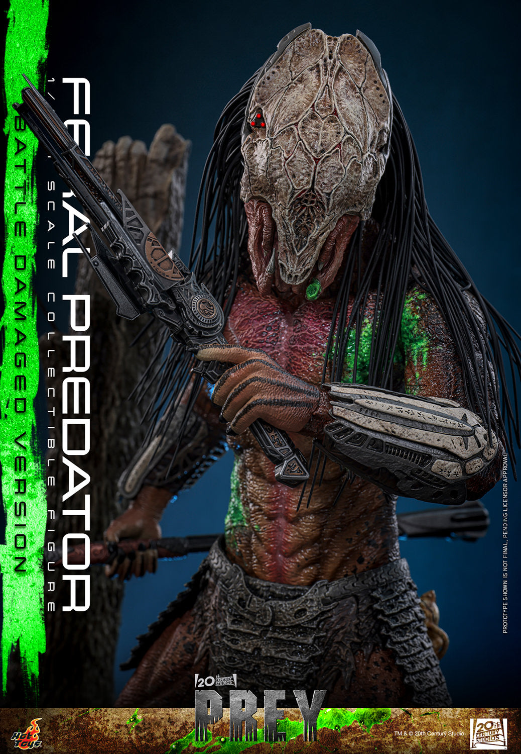 Hot Toys 1/6 Feral Predator (Battle Damaged Version) 