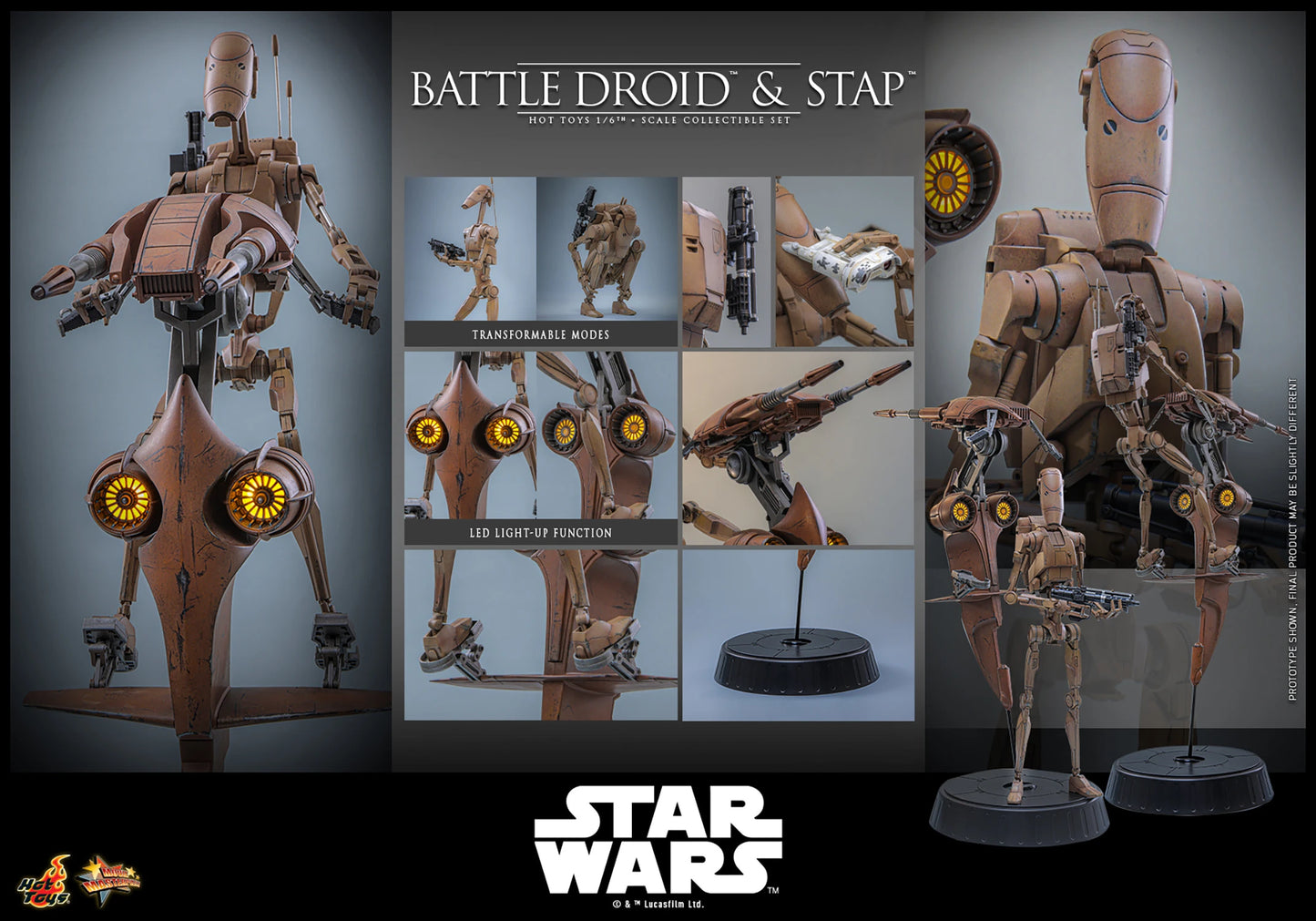 Hot Toys 1/6 Battle Droid & STAP "Star Wars: The Phantom Menace" | Hot Toys 1/6 Scale