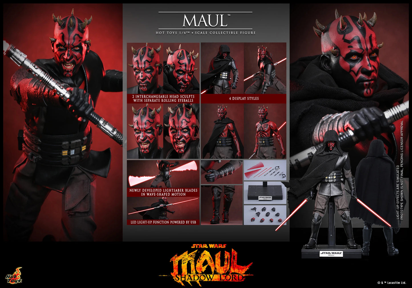 Hot Toys 1/6 Maul "Star Wars: Maul – Shadow Lord" | Hot Toys 1/6 Scale