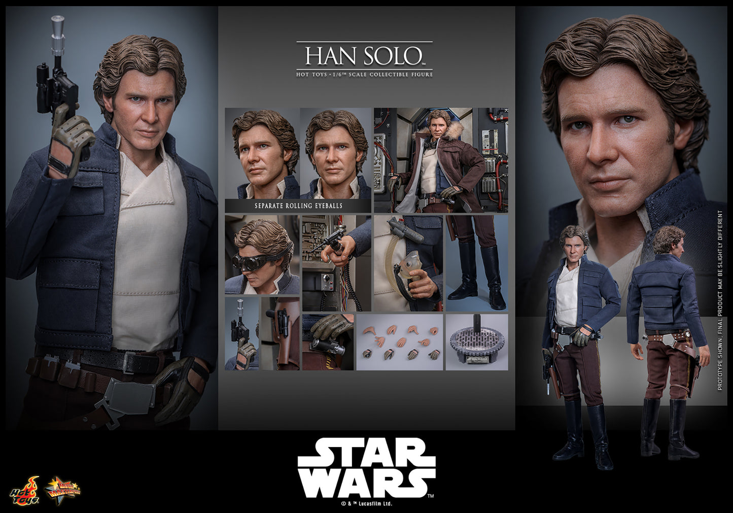 Hot Toys Han Solo Sixth Scale Figure "Star Wars: The Empire Strikes Back" | Hot Toys